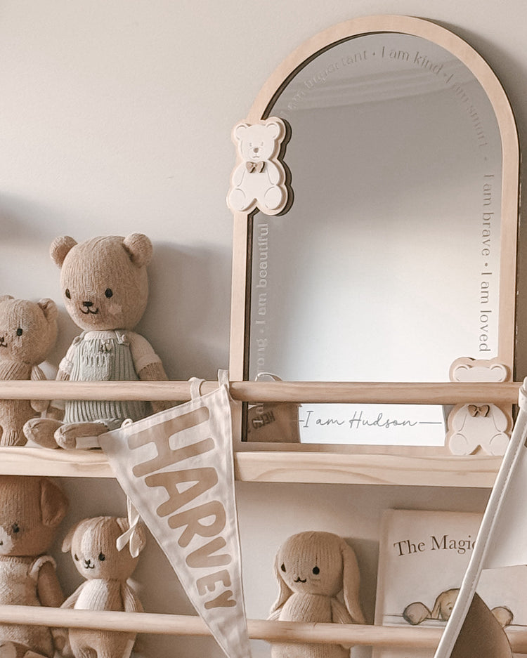 Personalised Daily Affirmation Mirror - Teddy Bears
