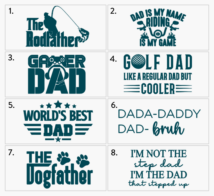 Wooden keyring - Father's Day