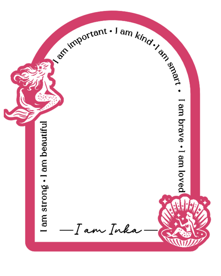Personalised Daily Affirmation Mirror - Mermaid