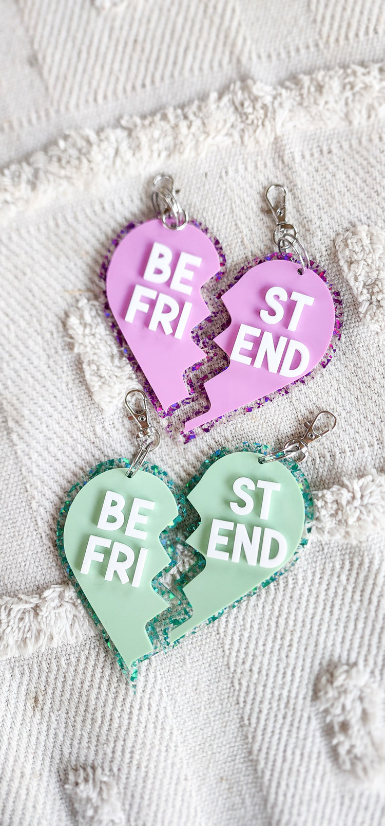 Best Friends Double Keyring