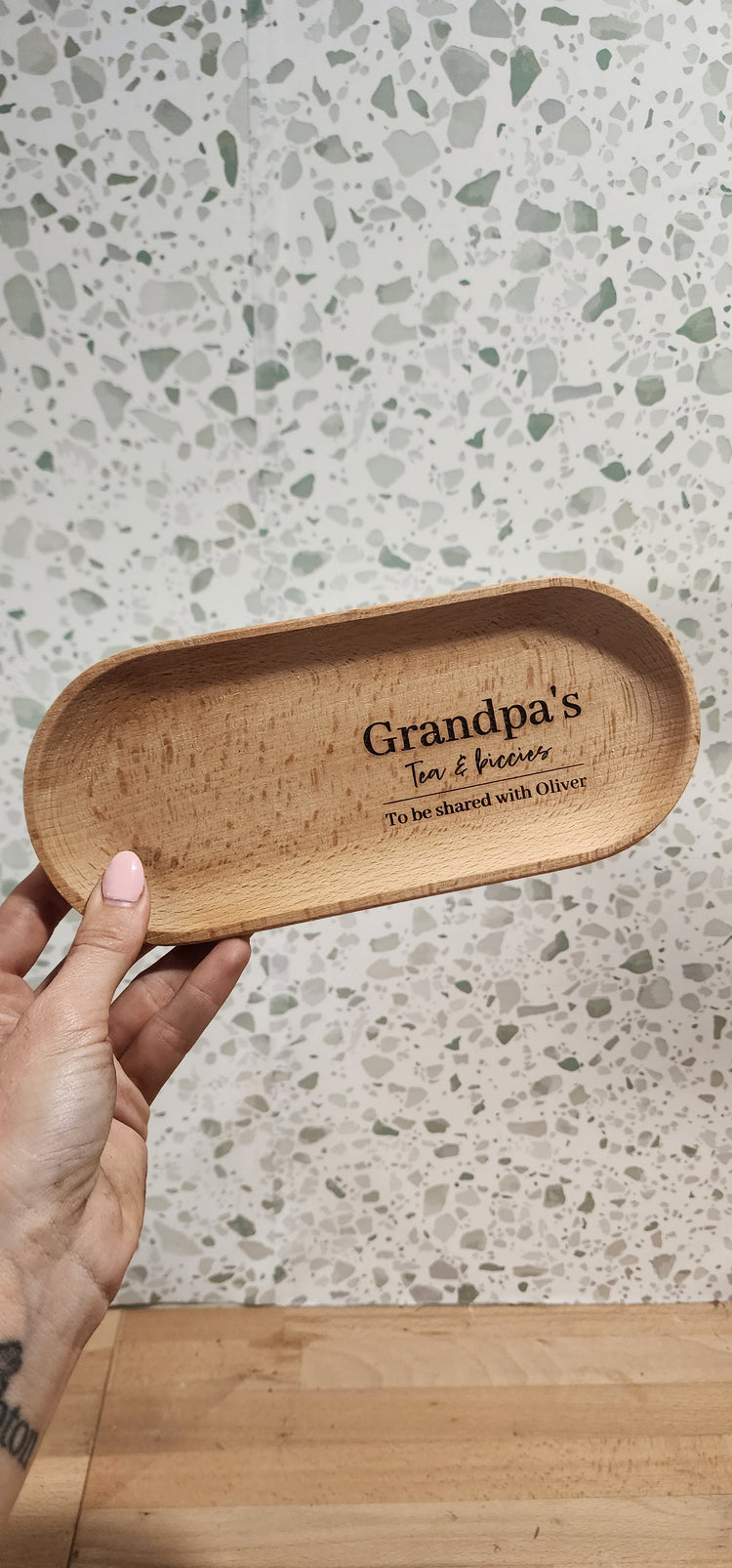 *Grandpas tea & biccy tray