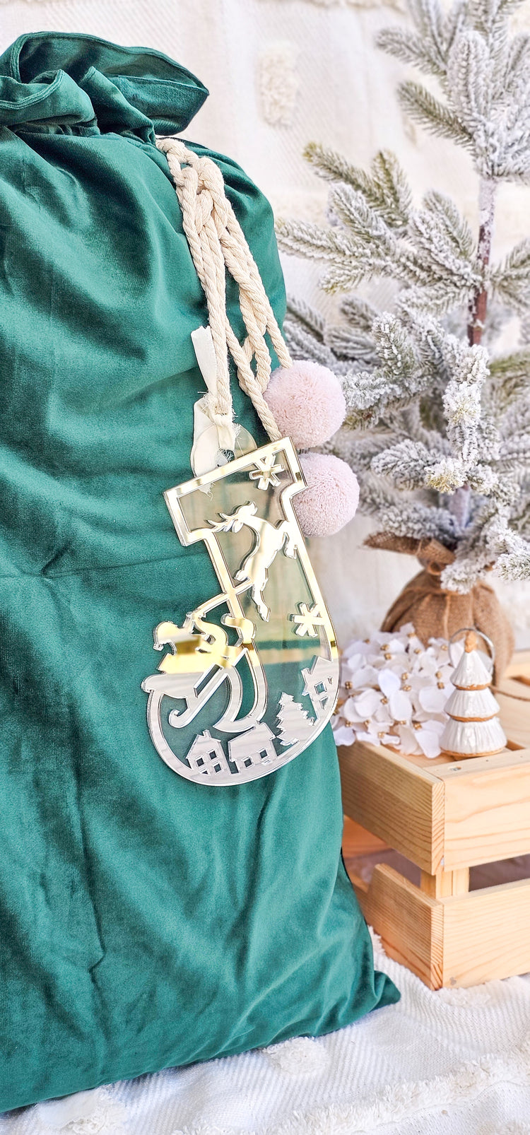 Santa Letter - Sack Tag - 18cm