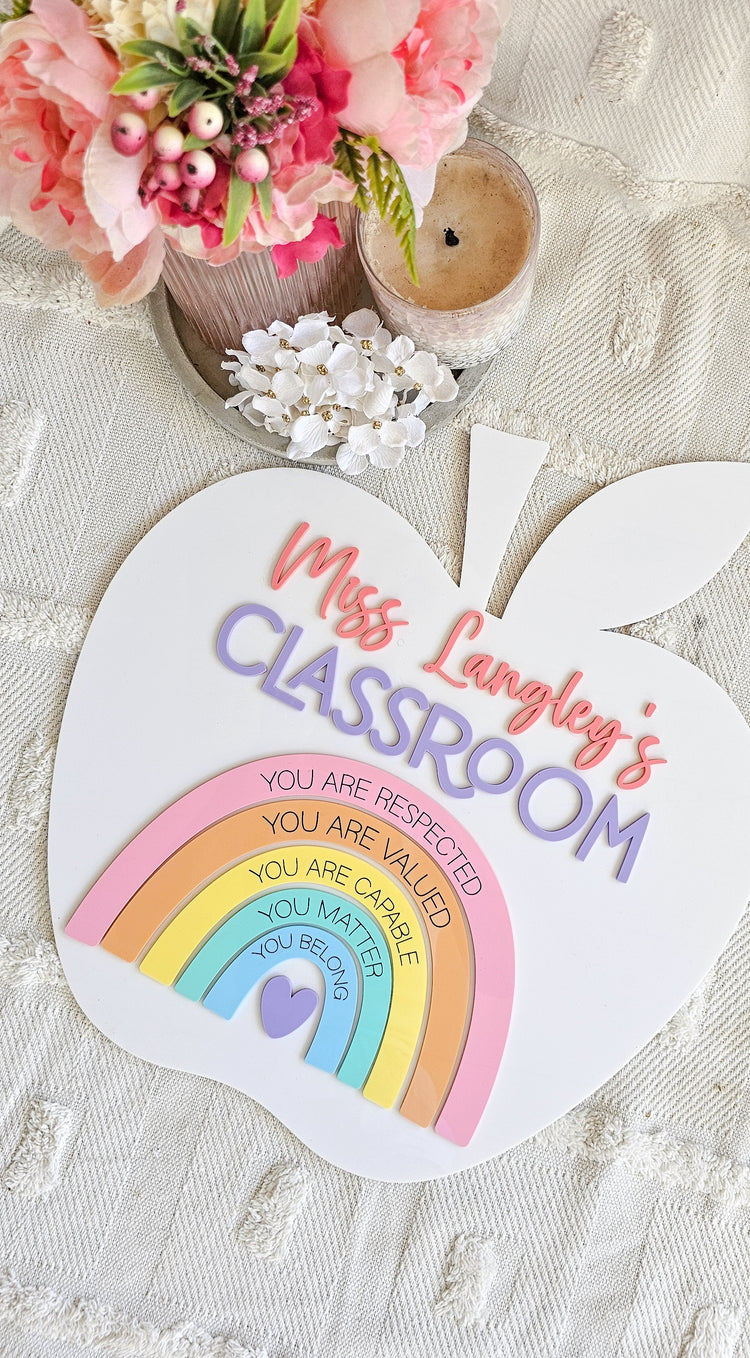 Affirmation Teacher Classroom Sign