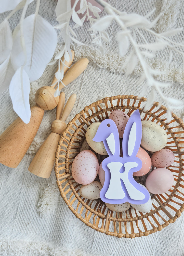 Bunny Letter Easter Tag