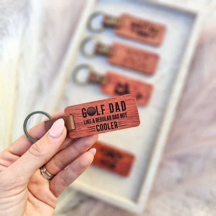 Wooden keyring - Father's Day