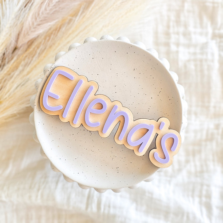 Interchangeable name plaque - Daisy/Lightning Board