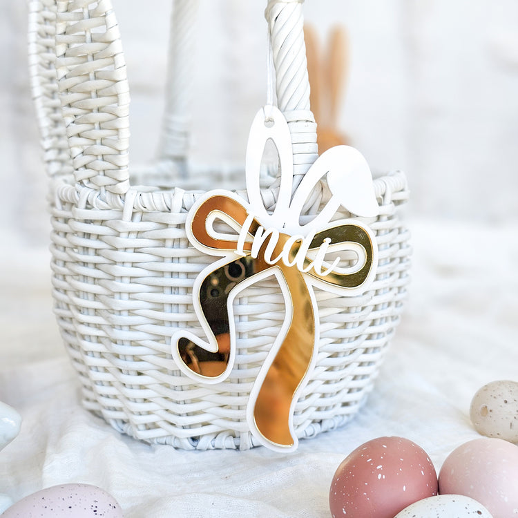 Easter Bow Acrylic Tag - Long