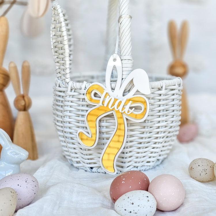 Easter Bow Acrylic Tag - Long