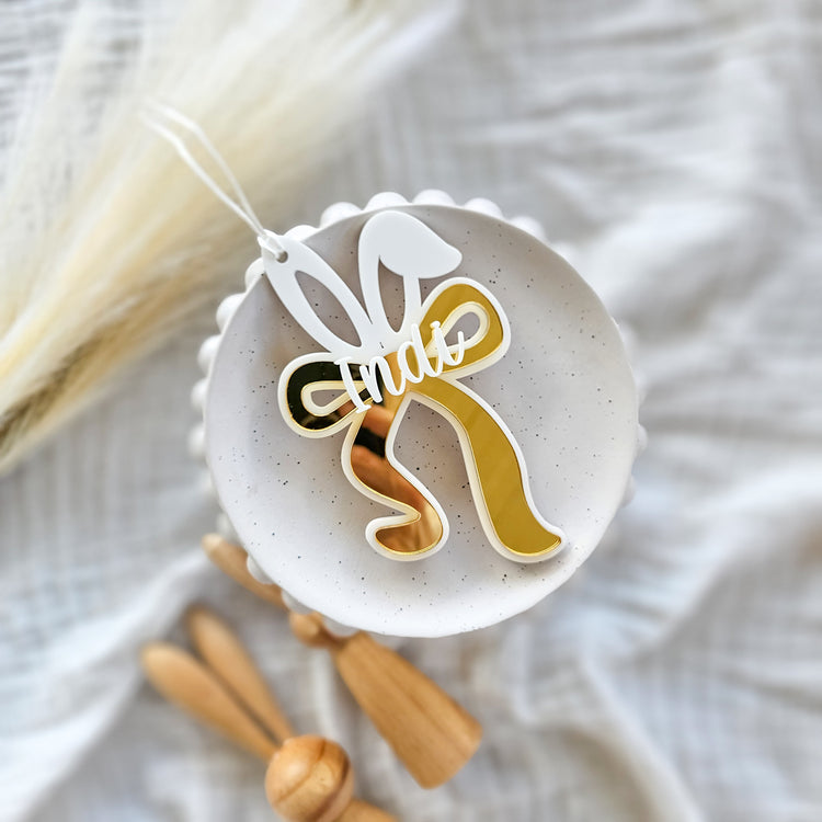 Easter Bow Acrylic Tag - Long