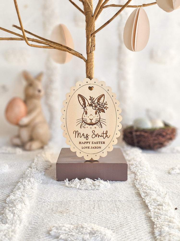 Vintage Teacher Easter Tag