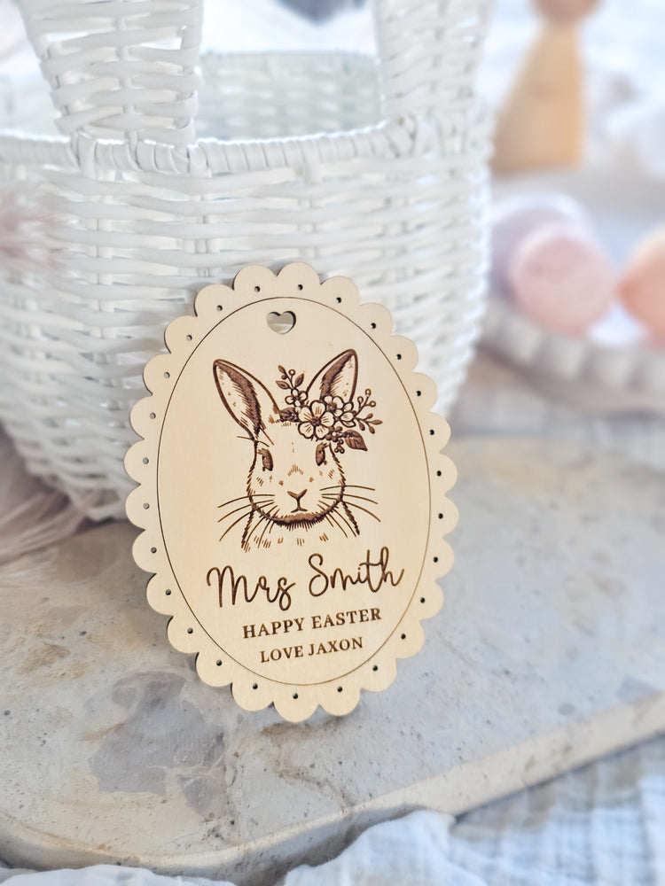 Vintage Teacher Easter Tag