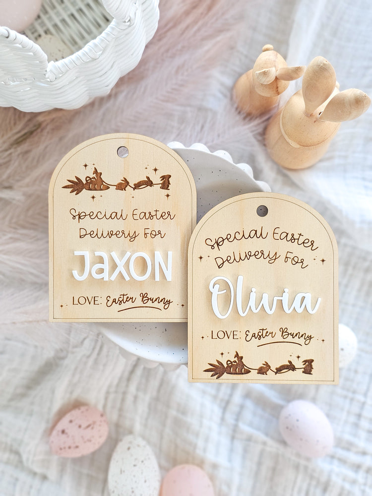 Special Easter Delivery Timber Tag
