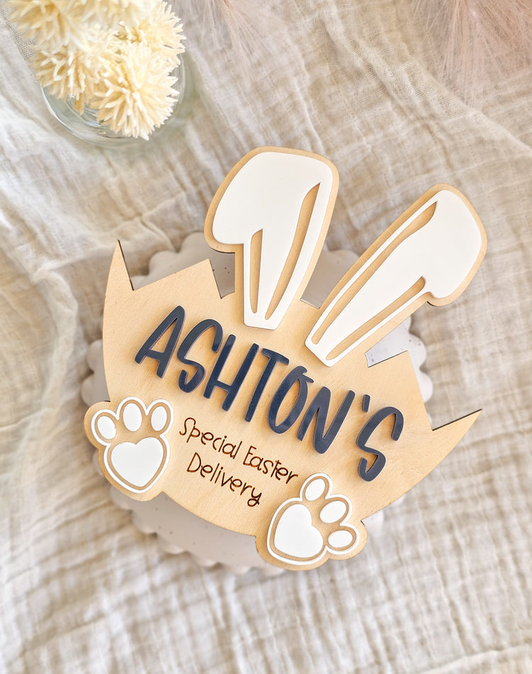 Easter Crate PLAQUE ONLY | Hatching Egg