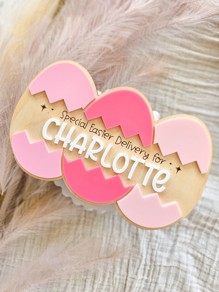 Easter Crate PLAQUE ONLY | Cracked Eggs