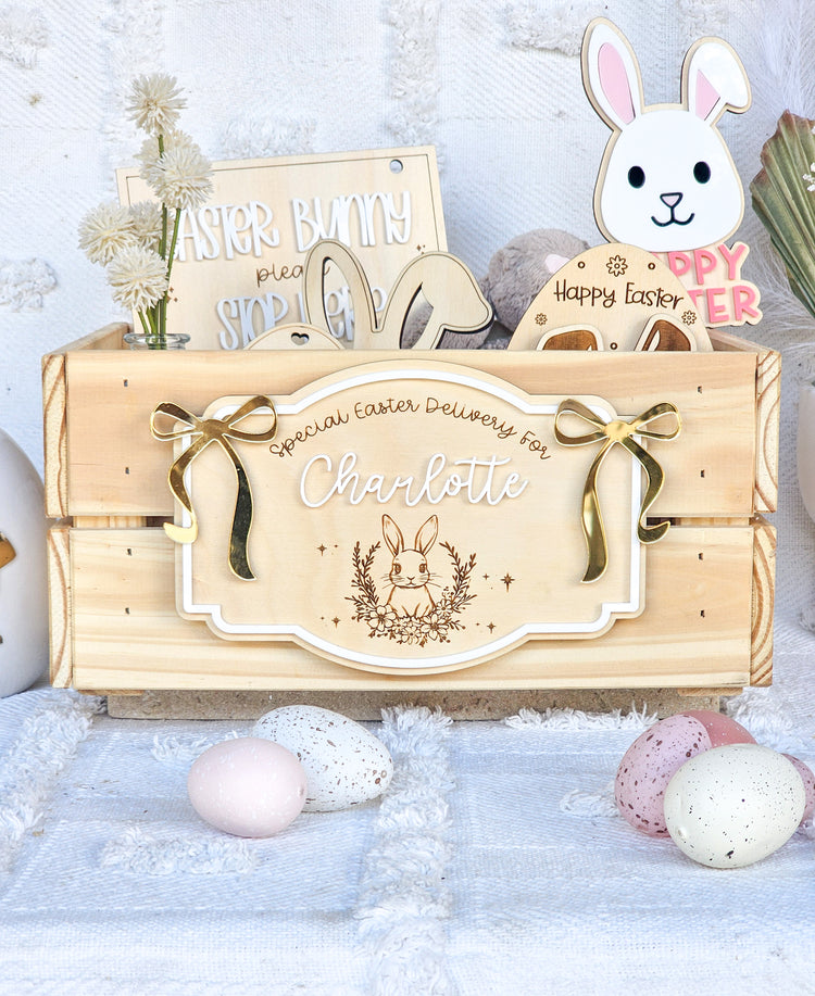 Easter Crate | Bunny Bows