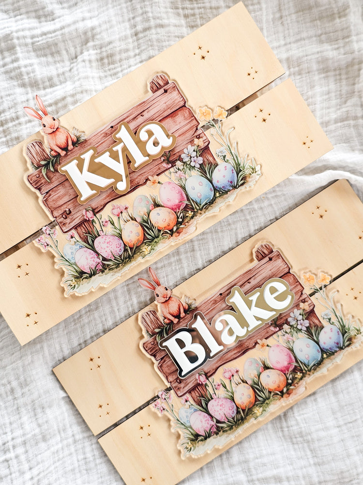 Personalised Easter Printed Crate - PANELS ONLY