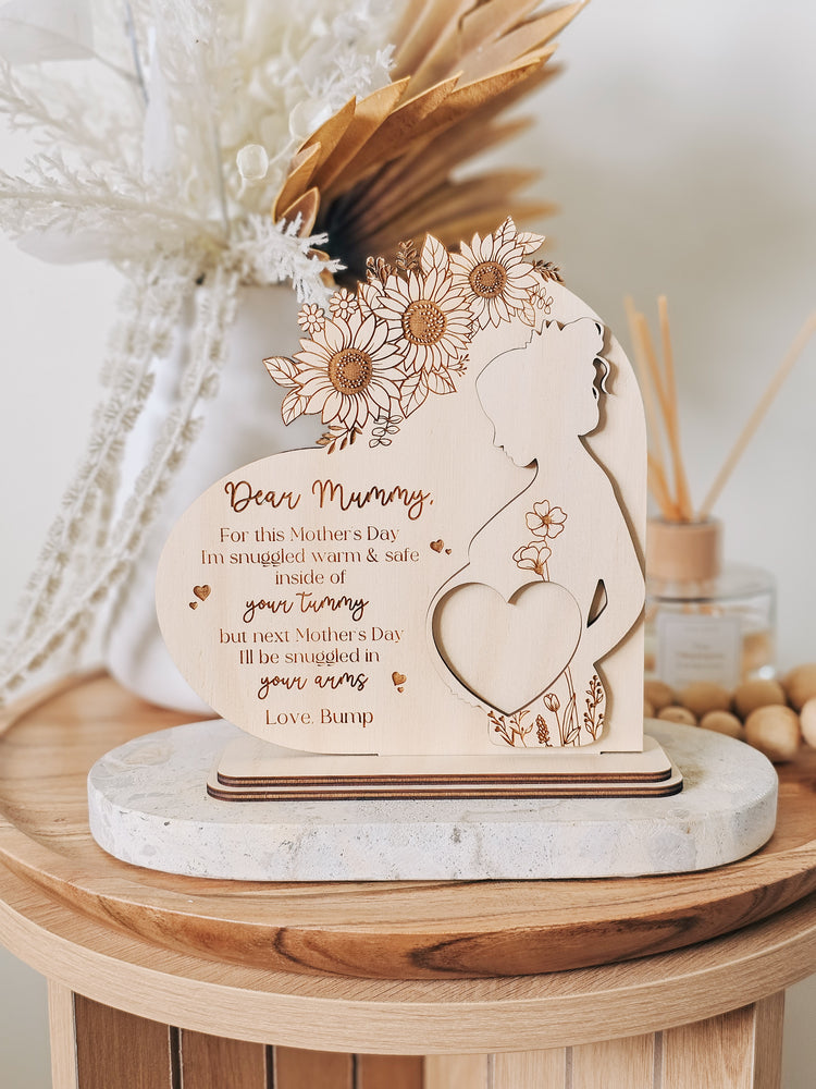 Mother's Day Pregnancy Plaque