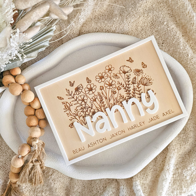 Mother's Day Wildflower Plaque