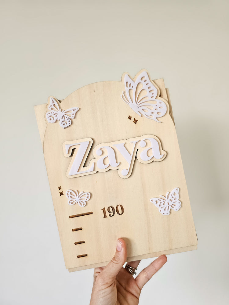 Height Growth Chart - Butterfly