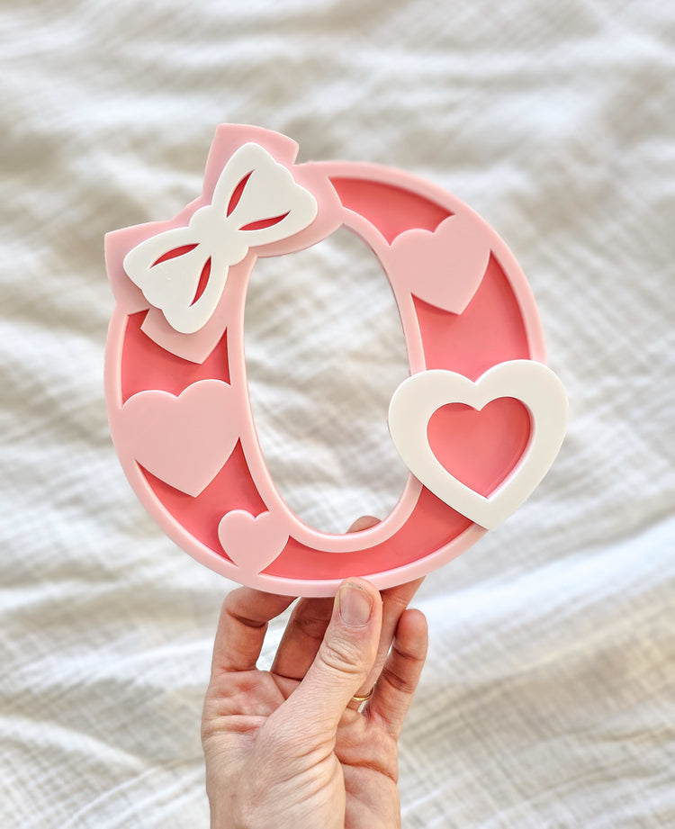 Bow & Heart Layered Letters