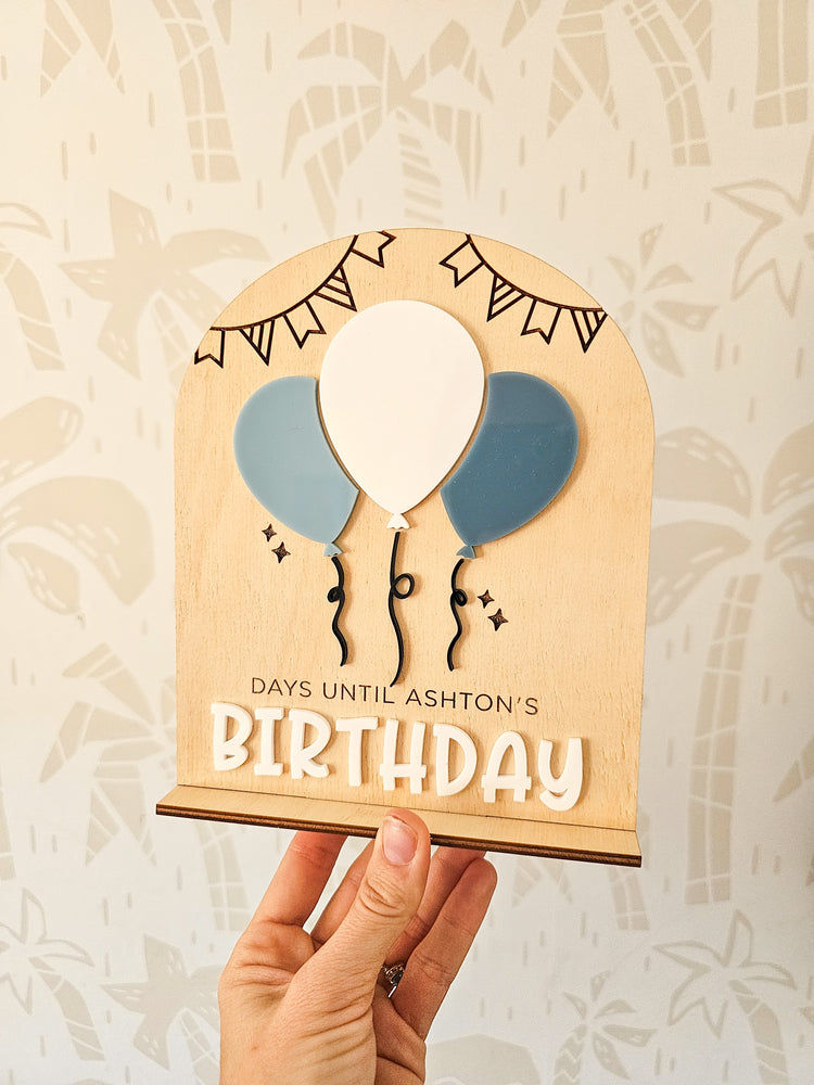Birthday Countdown | Sleeps till Birthday plaque