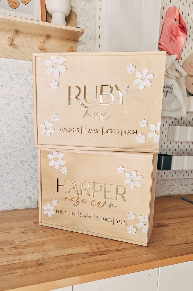Daisy Acrylic Keepsake Box