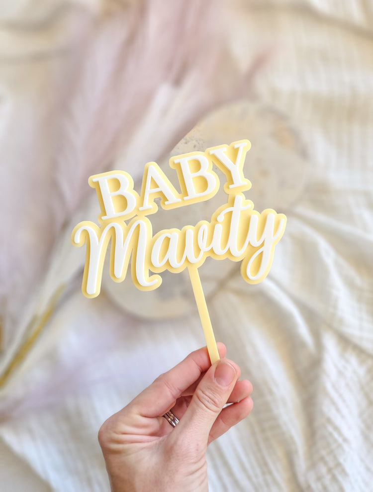 Baby Shower Cake topper