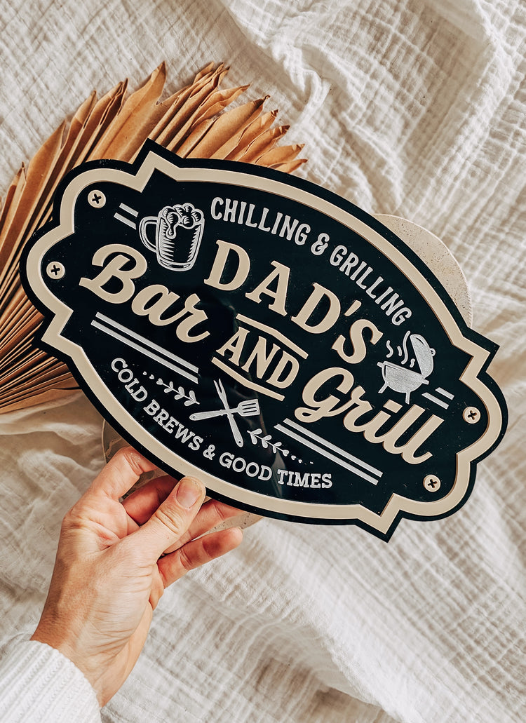Father's Day Bar & Grill Sign