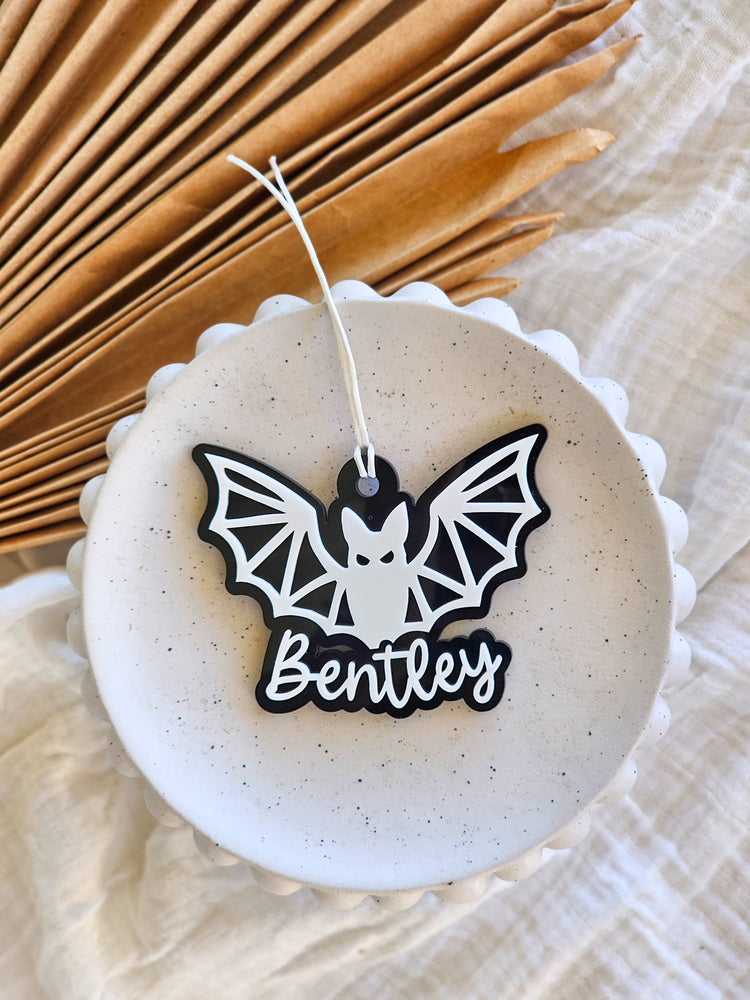Halloween Bat Acrylic Tag