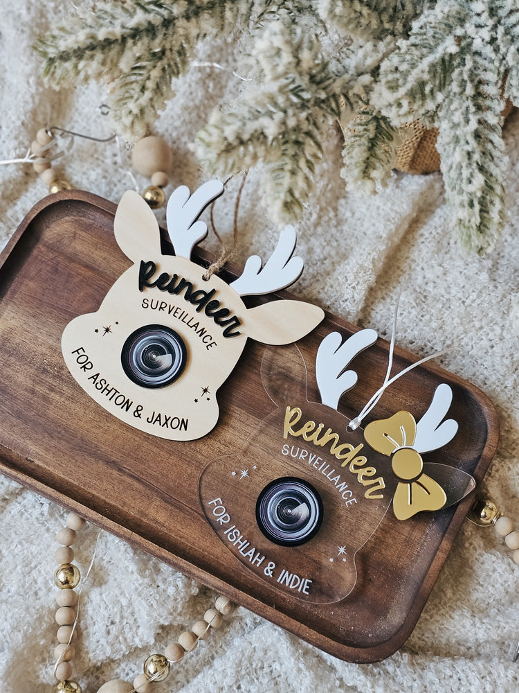 Reindeer Surveillance Camera Ornament