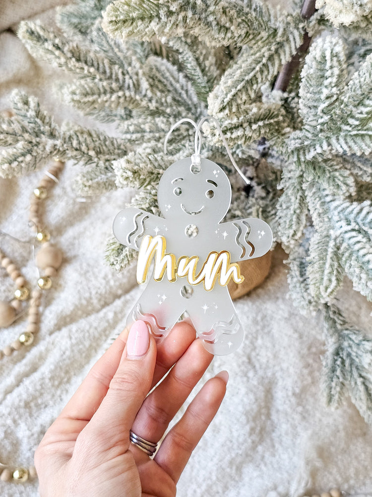 Gingerbread Layered Acrylic Ornament