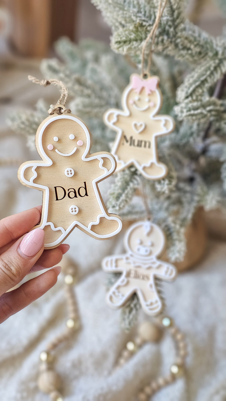 Family Gingerbread Ornament
