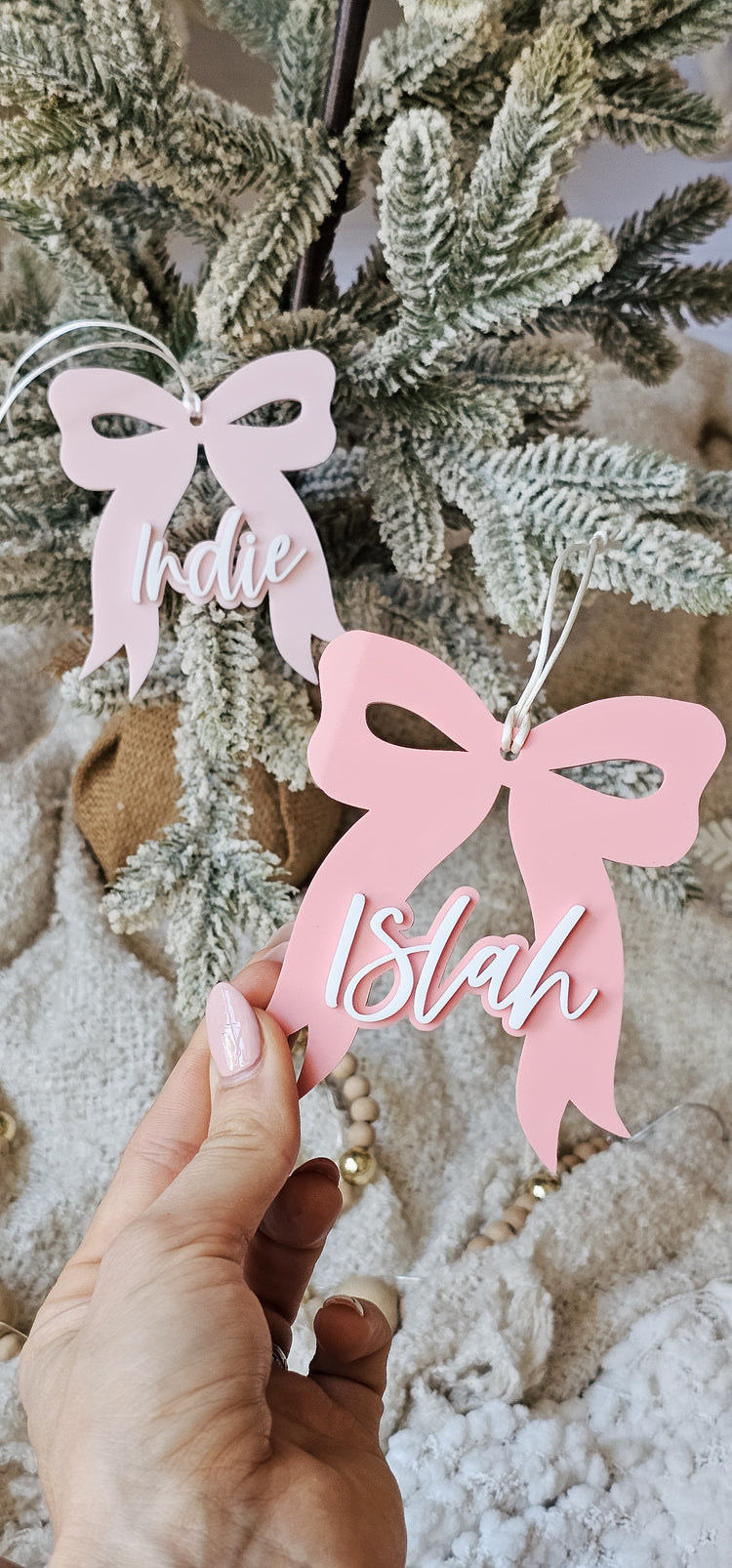 Bow Personalised Ornament