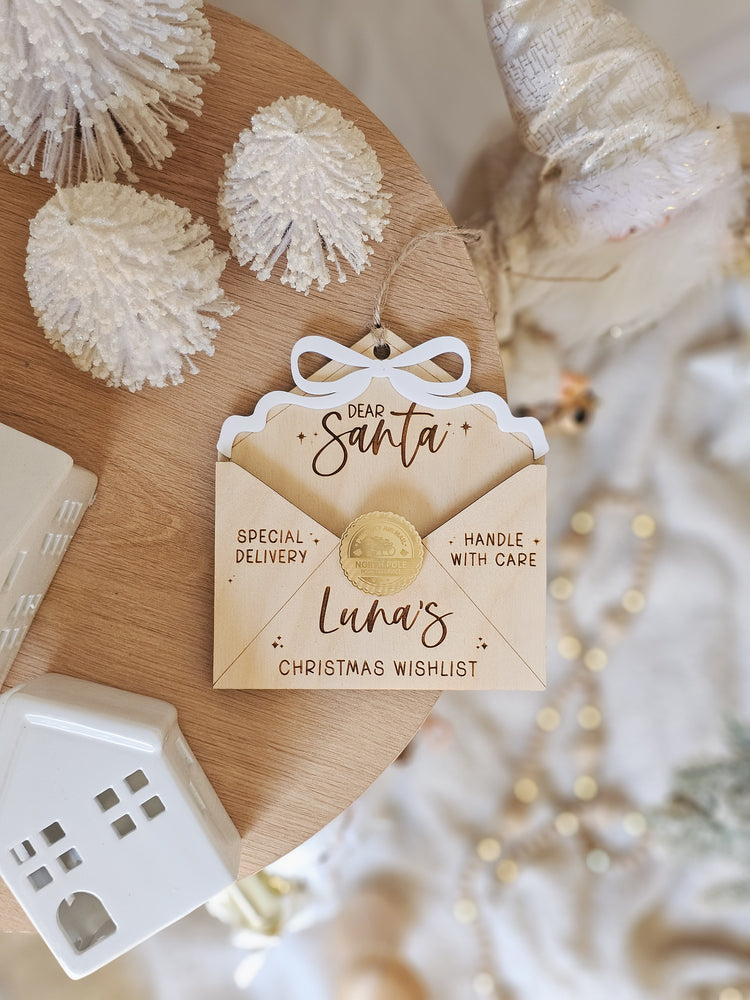 Dear Santa -Letter to Santa Envelope with Bow