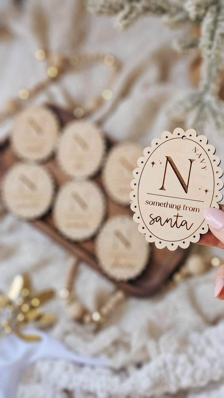 Vintage Christmas Mindful Arch Tags - Want, wear, need, read, do, share