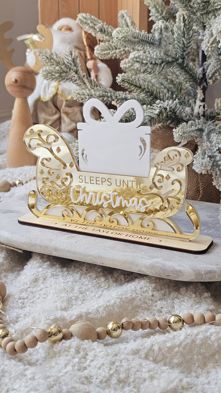 Santa Sleigh Christmas Countdown