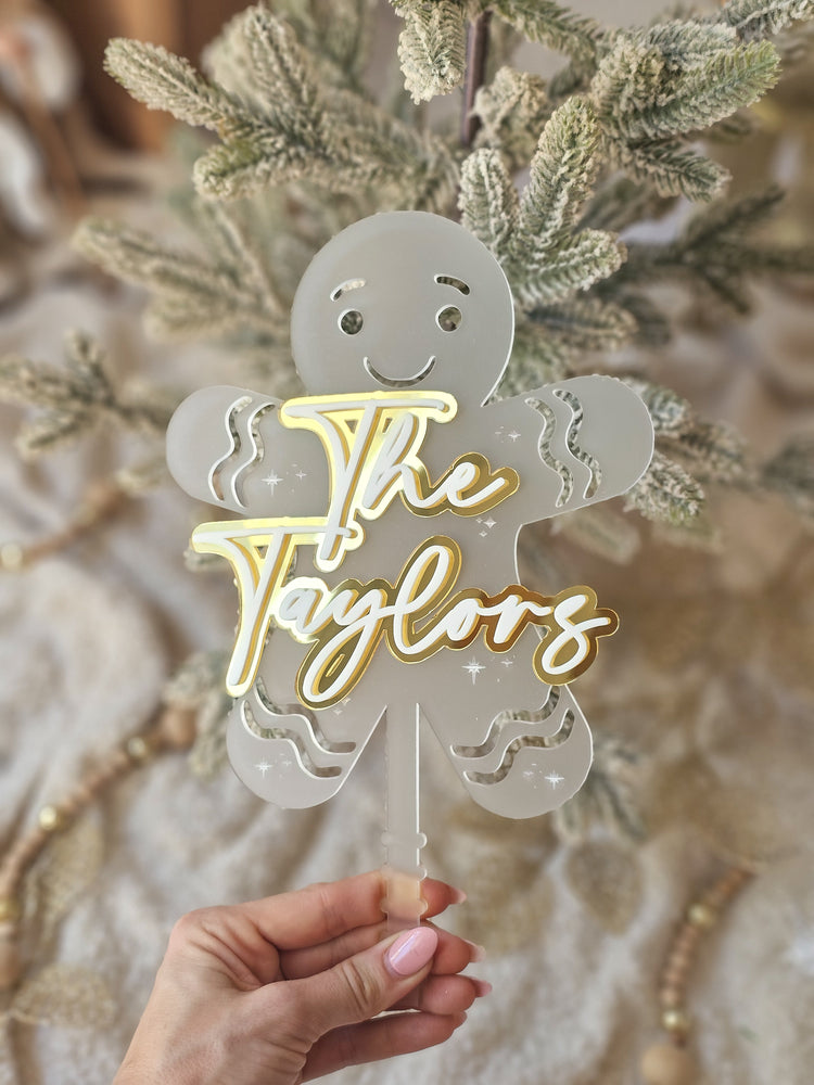 Layered Christmas Tree Gingerbread Topper