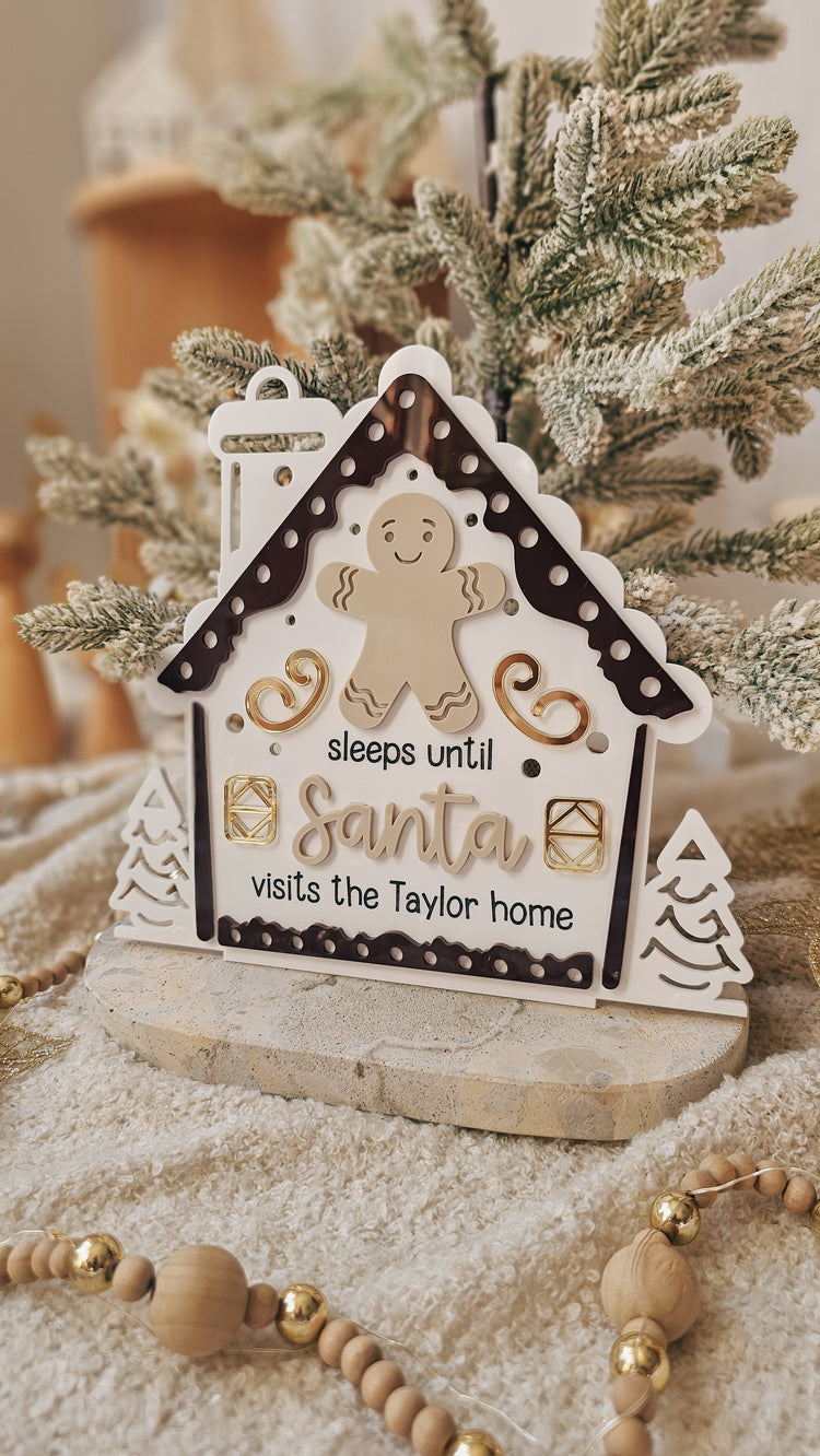Gingerbread House Christmas Countdown
