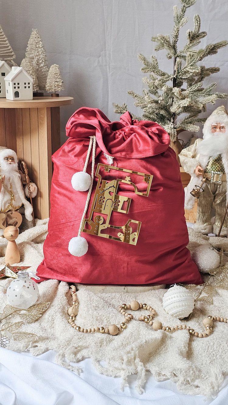 Gingerbread Letter - Sack Tag - 18cm