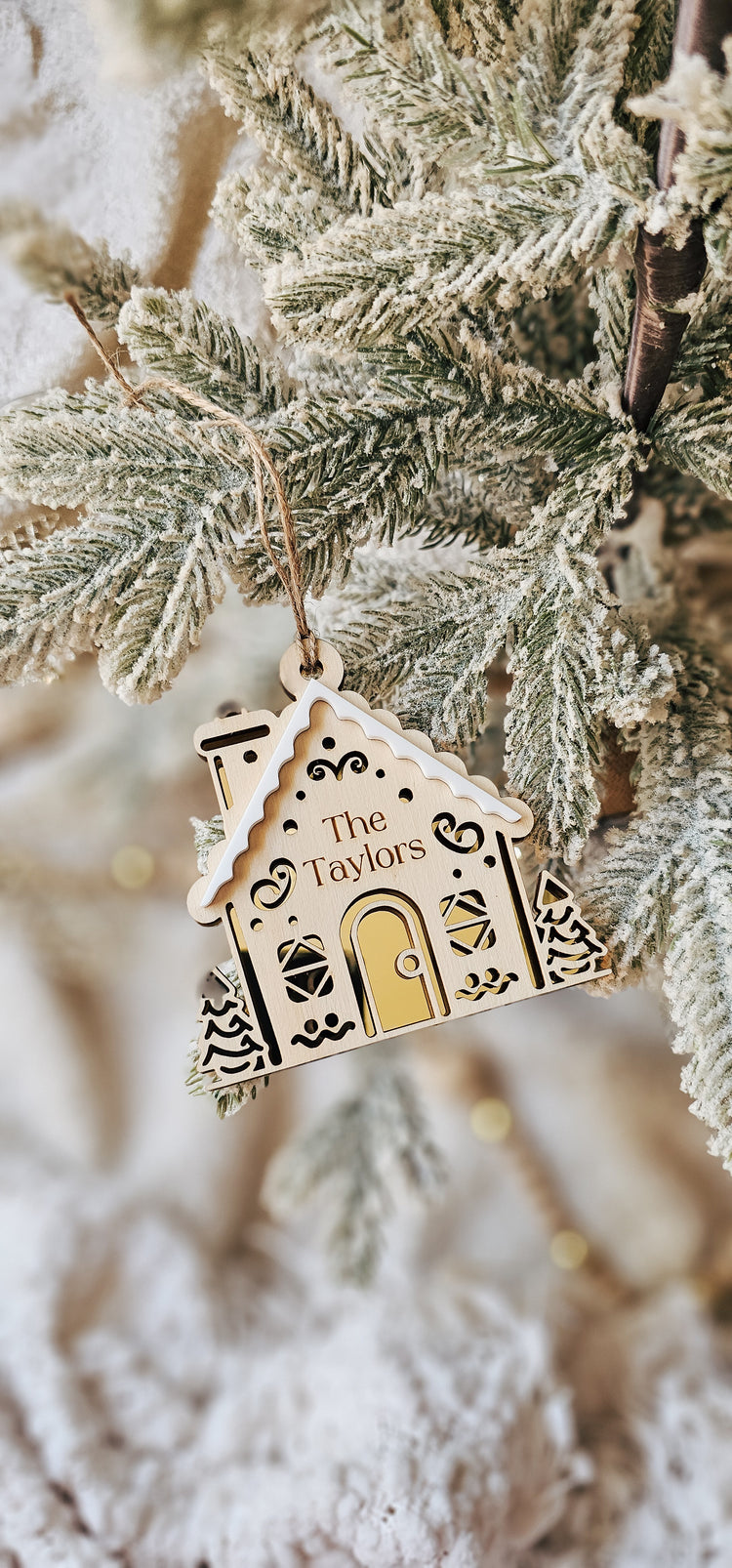 Gingerbread House Christmas Ornament