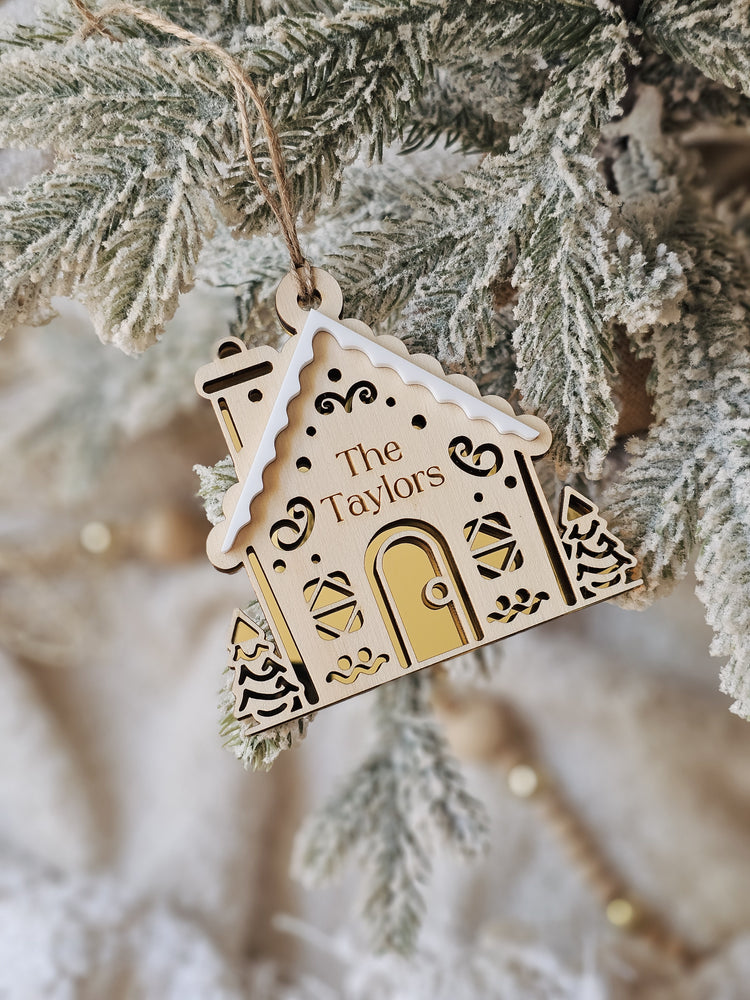 Gingerbread House Christmas Ornament