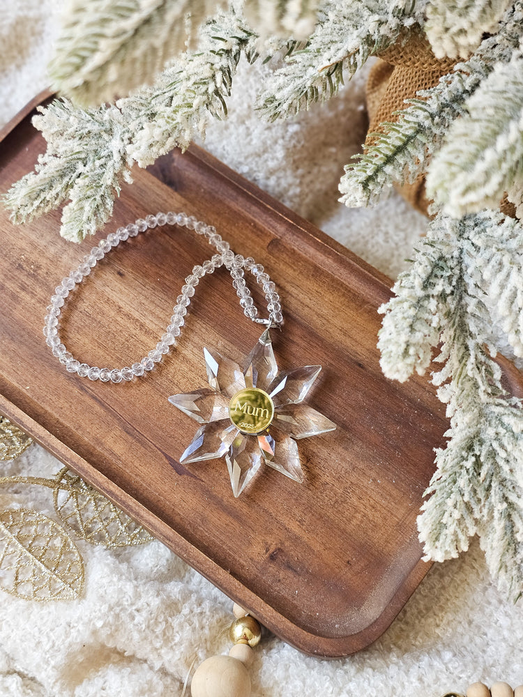 Snowflake Crystal Ornament