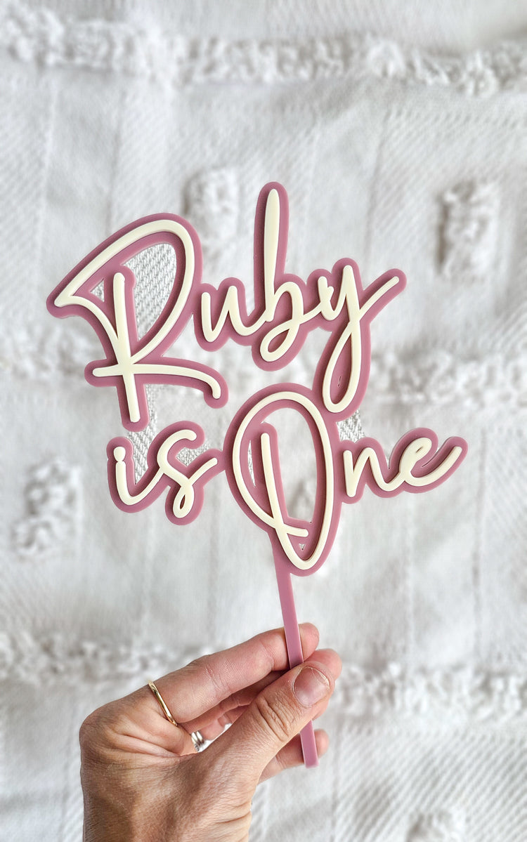 Personalised One Cake Topper