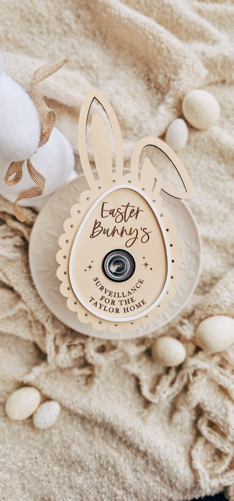 Vintage Easter Surveillance Camera Ornament
