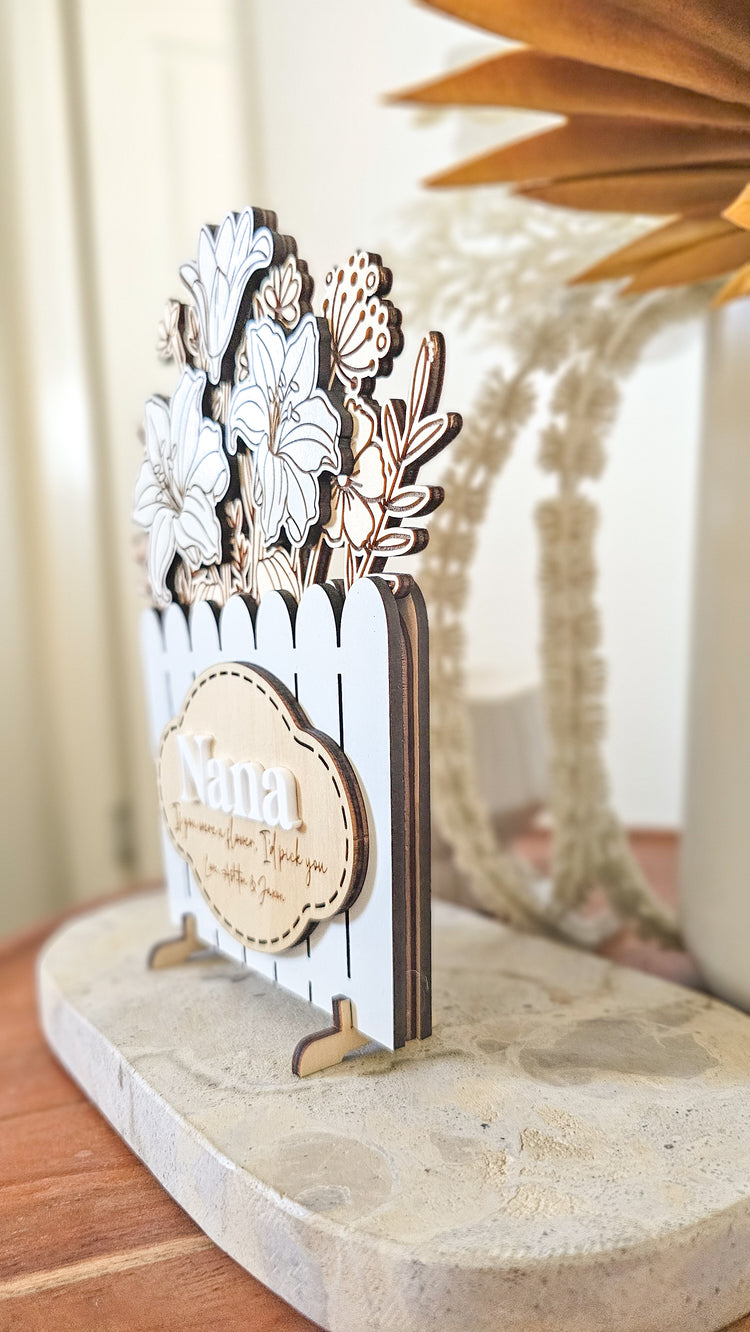 Personalised Layered Flower Box | Mother's Day