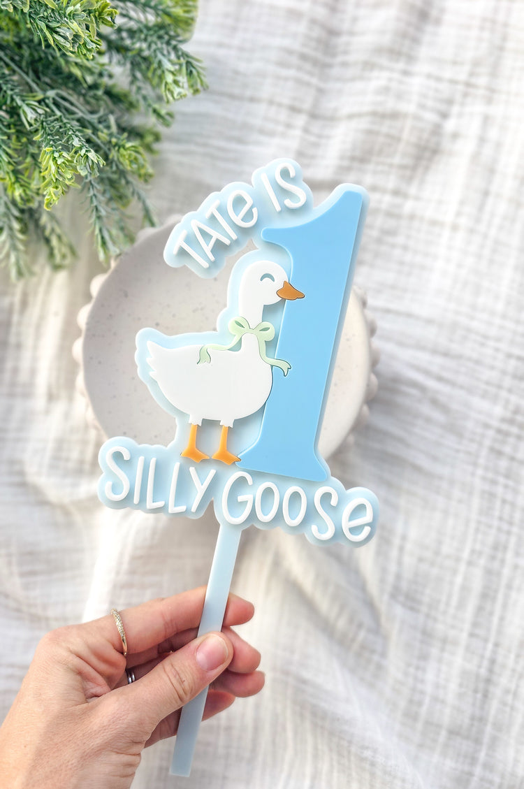 1 Silly Goose Cake Topper