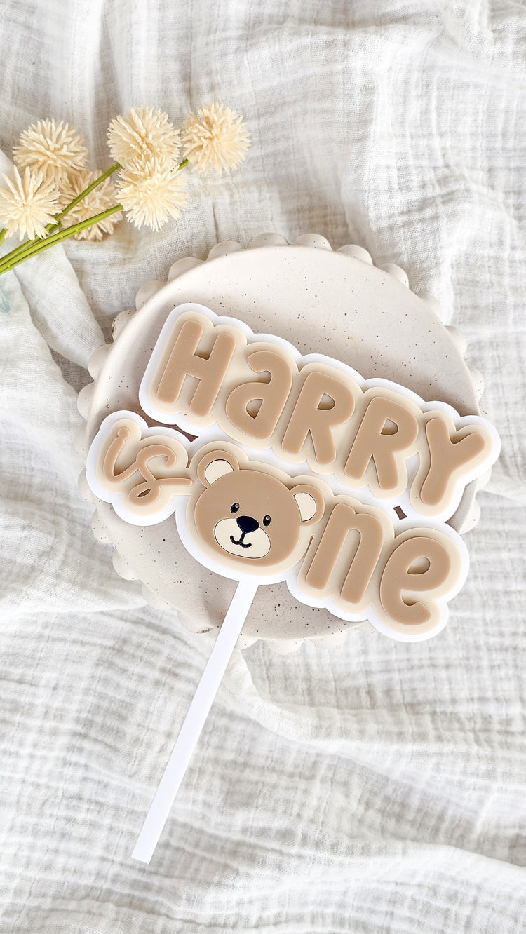 Baby Bear cake topper