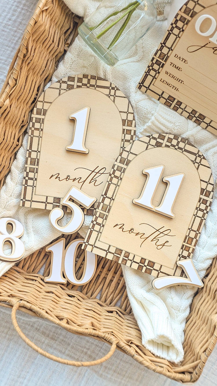 Interchangeable Plaid Tartan Milestone Bundle