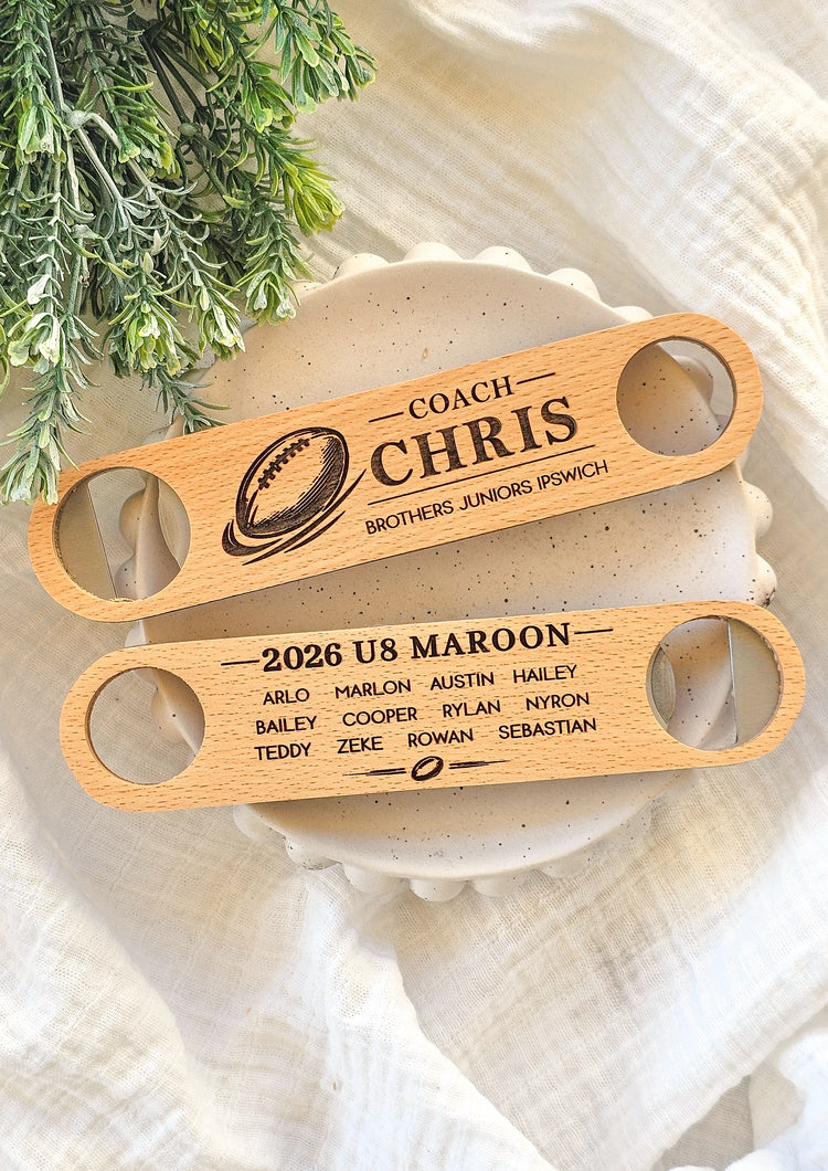 Personalised Coach & Team Bottle Opener