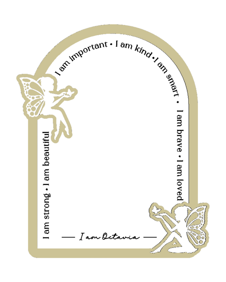 Personalised Daily Affirmation Mirror - Fairies